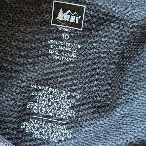 REI Hiking Utility Quick Dry Tech Adjustable Trail Pants women's sz 10 Asphalt  - Picture 8 of 11